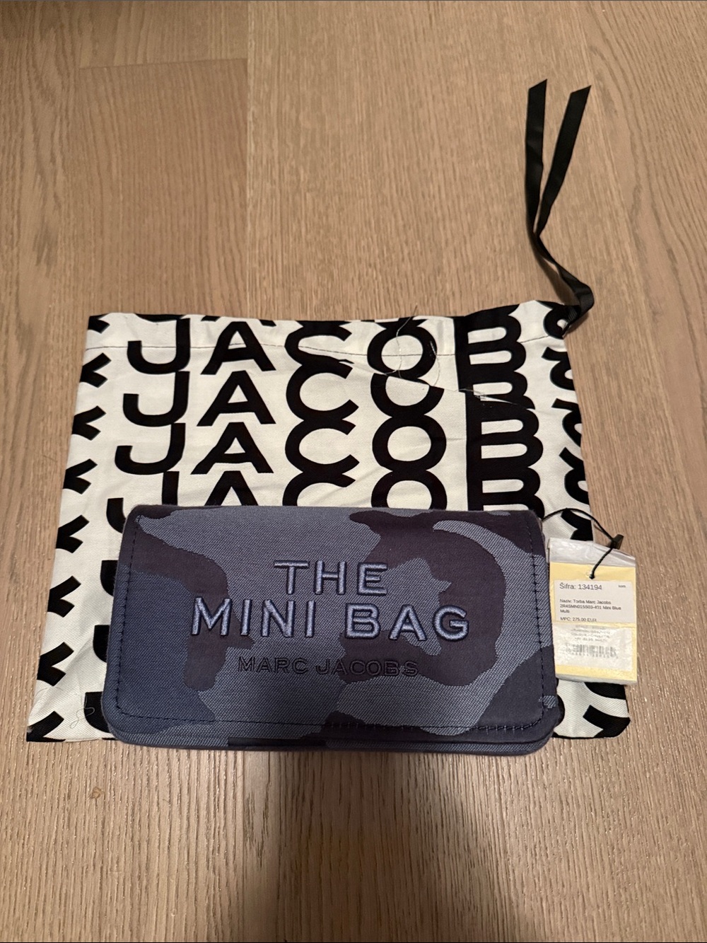 Brand New! Marc Jacobs The Mini Bag - Black & Gray Camo. Bought in Europe. Never